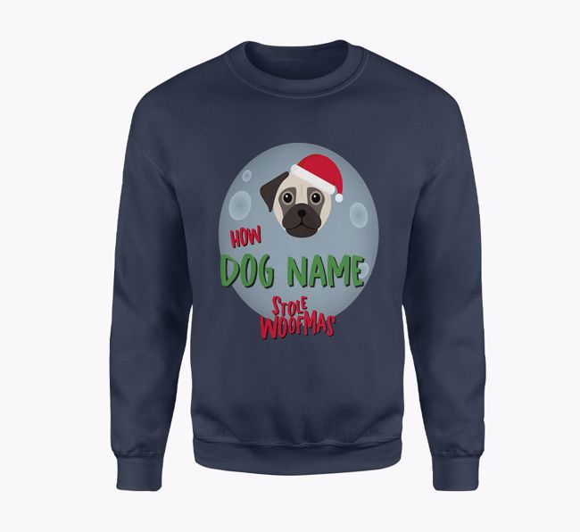Dog Stole Woofmas: Personalised {breedFullName} Adult Sweater